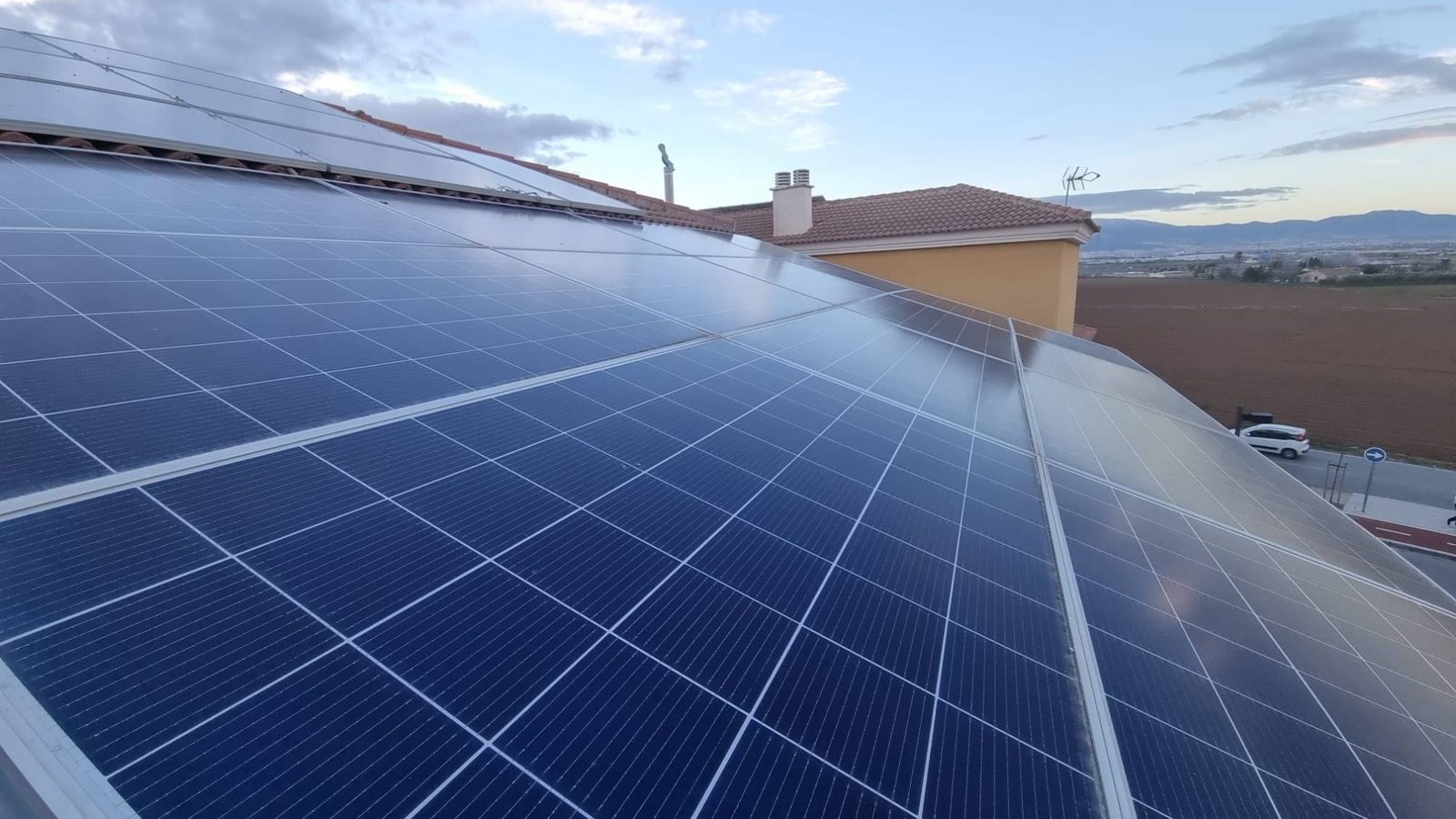 Detalle de placas solares